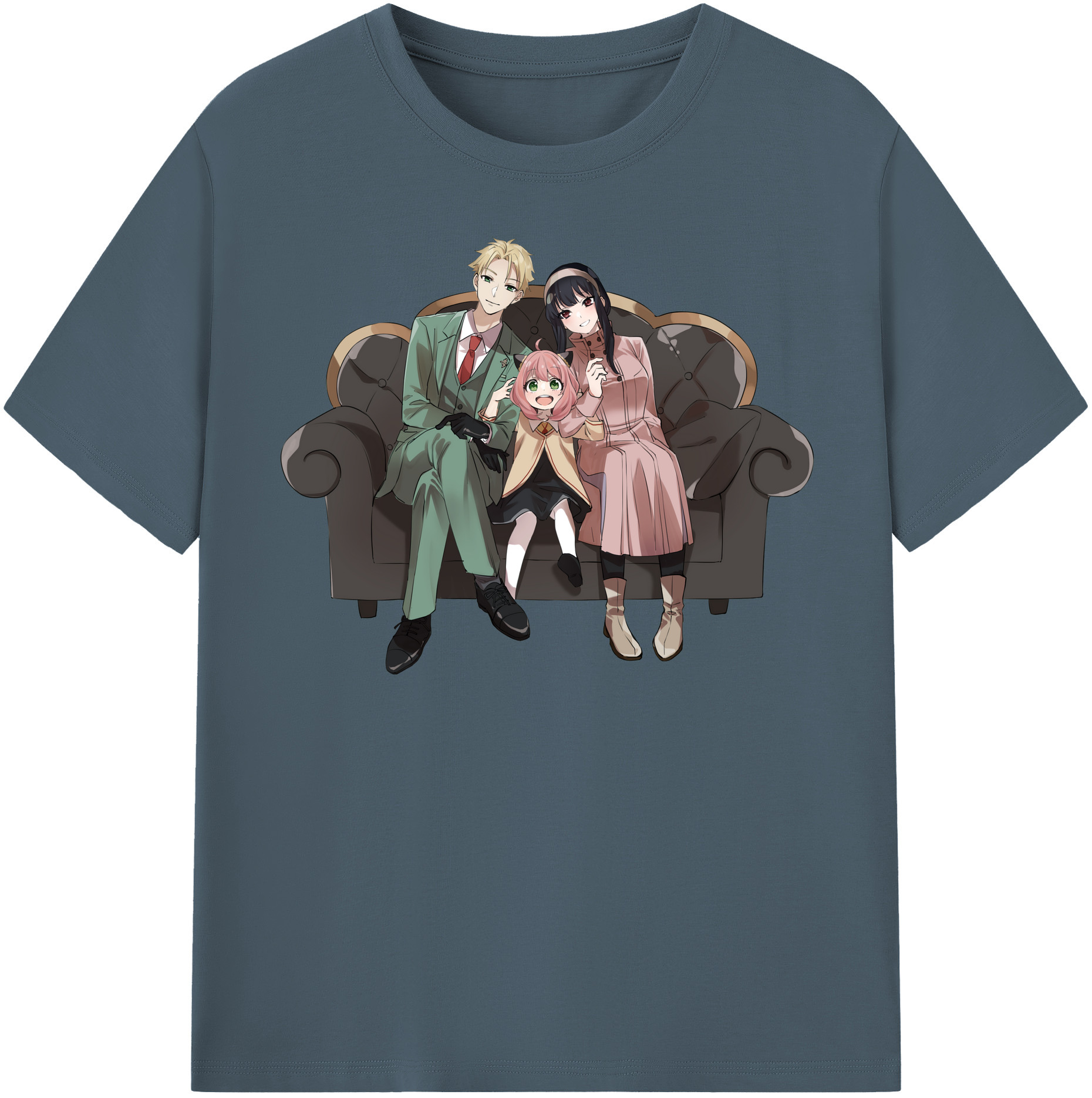 （画像用） SPY×FAMILY间谍家家酒 綿100％半袖Tシャツ（フロントプリント）